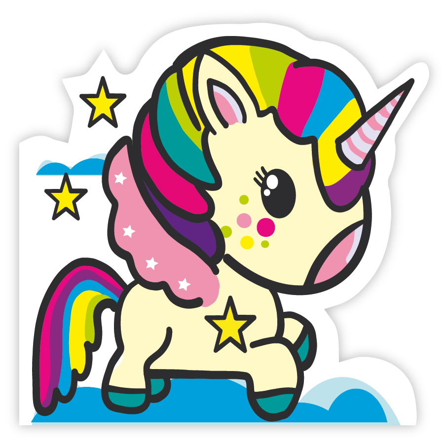 Karnet twarda oprawa jednorożec