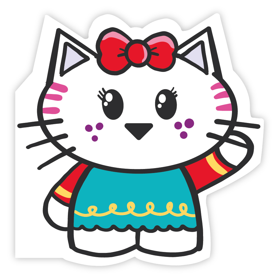 Karnet twarda oprawa kicia