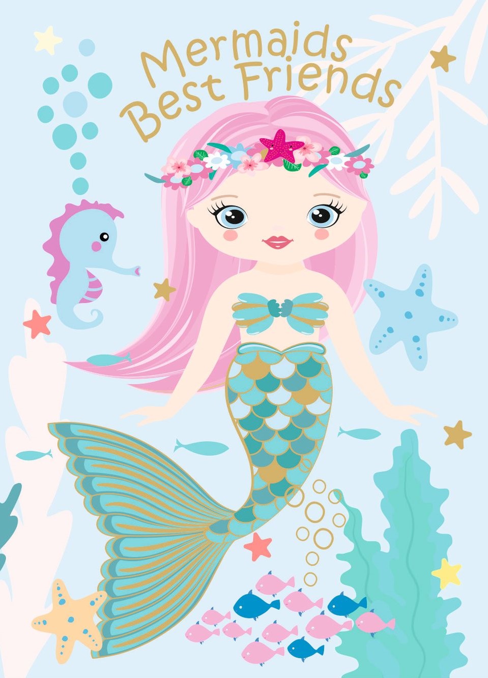 Karnet urodzinowy mermaind