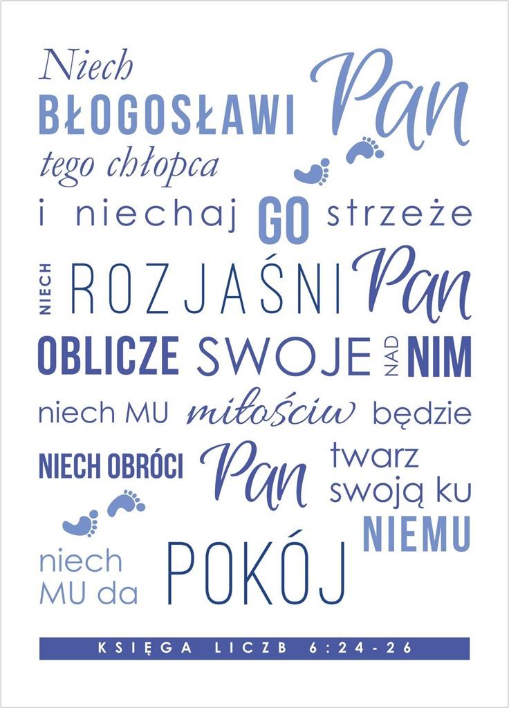 Kartka - Niech błogosławi Pan tego chłopca