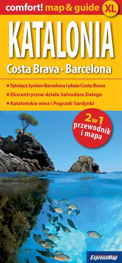 Comfort! mapguide XL. Katalonia. Costa Brava, Barcelona 2w1. Przewodnik i mapa (skala 1:300 000)