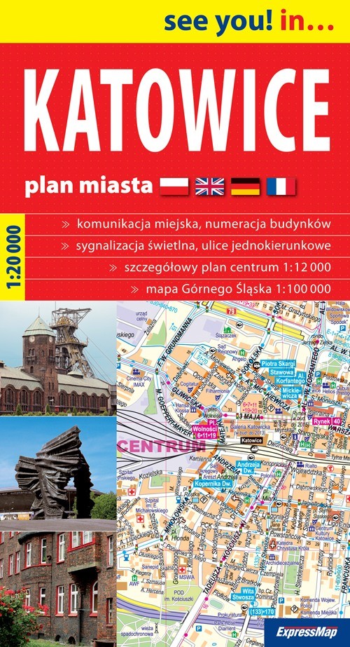 Katowice 1:20 000 plan miasta