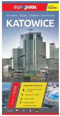 Katowice. Plan miasta 1:20 000. Europilot wersja plastik