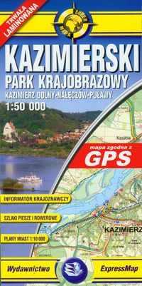 Kazimierski Park Krajobrazowy - mapa turystyczna w skali 1: 50 000