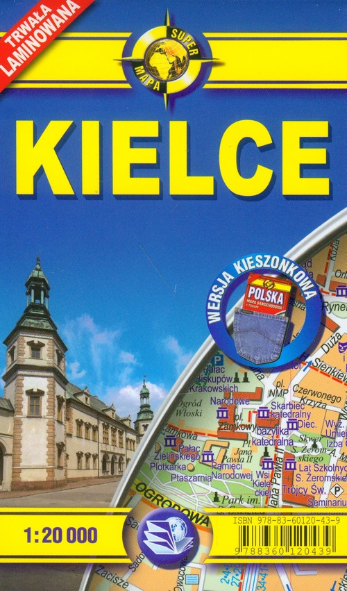 Kielce 1:20 000 kieszonkowy plan miasta