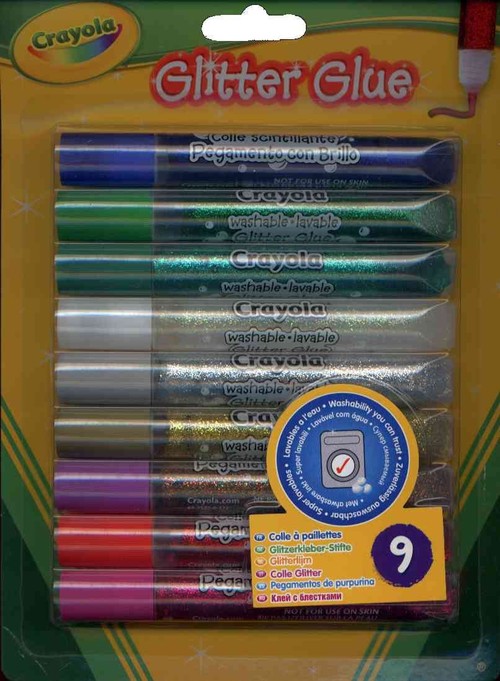 Klej brokatowy 9 sztuk