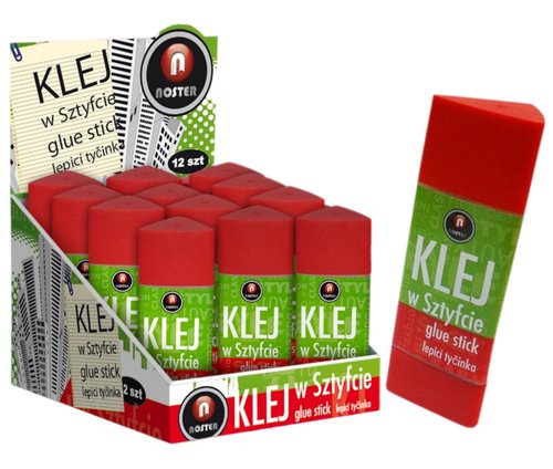 Klej w sztyfcie trójkątny 12 g 12 sztuk