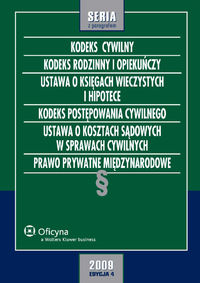 Kodeks cywilny Kodeks rodzinny i opiekuńczy Ustawa o księgach wieczystych i hipotece Kodeks postępow