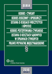 Kodeks cywilny Kodeks rodzinny i opiekuńczy Ustawa o księgach wieczystych i hipotece Kodeks postępow