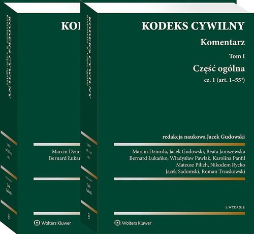 Kodeks cywilny Komentarz Tom 1 Część ogólna Część 1-2