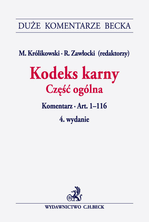 Kodeks karny Część ogólna Komentarz