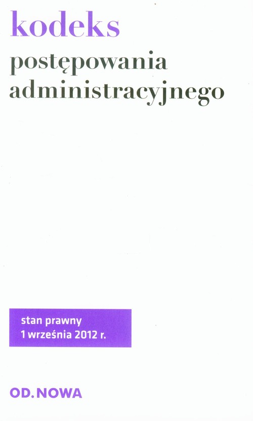 Kodeks Postepowania Administracyjnego
