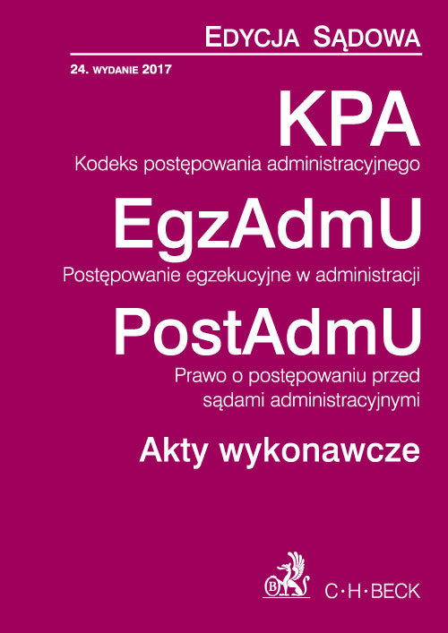 Kodeks postępowania administracyjnego Postępowanie egzekucyjne w administracji Prawo o postępowaniu