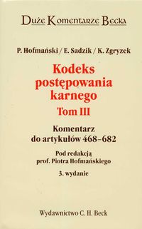 Kodeks postępowania karnego t.3
