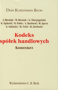 Kodeks spółek handlowych. Komentarz