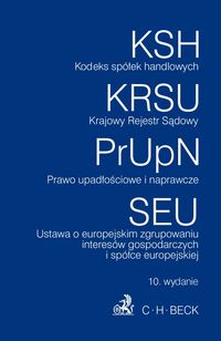 Kodeks spółek handlowych Krajowy Rejestr Sądowy Prawo upadłościowe i naprawcze Ustawa o europejskim