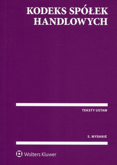 Kodeks spółek handlowych Przepisy