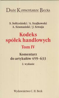 Kodeks spółek handlowych t.4