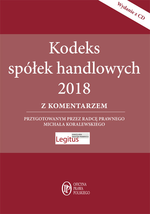 Kodeks spółek handlowych z komentarzem + CD