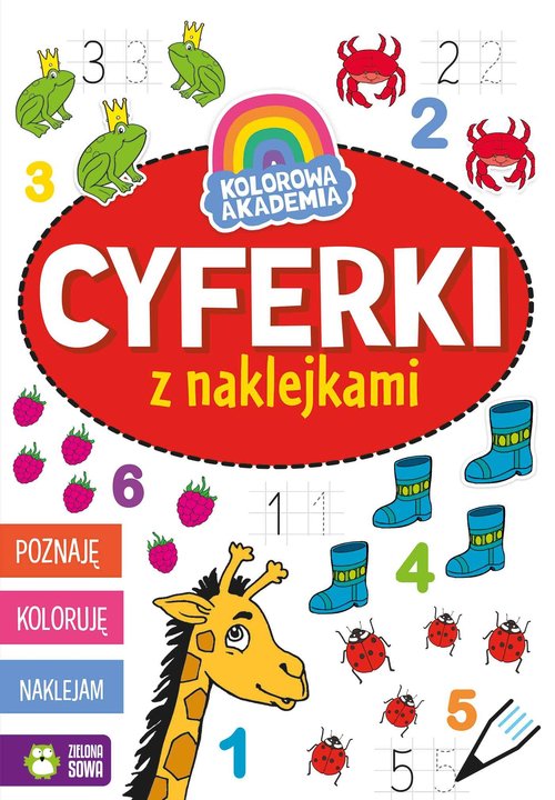 Kolorowa Akademia Cyferki z naklejkami