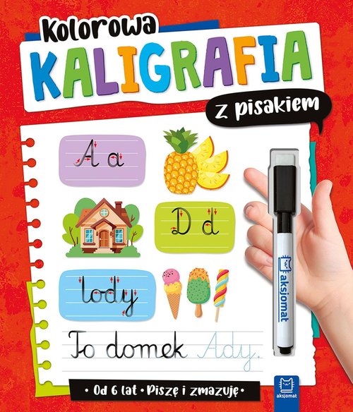 Kolorowa kaligrafia z pisakiem Piszę i zmazuję