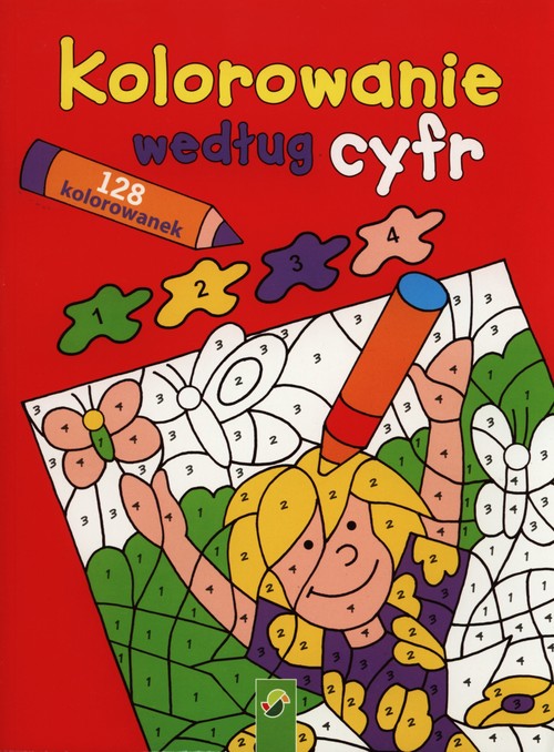 Kolorowanie według cyfr czerwona