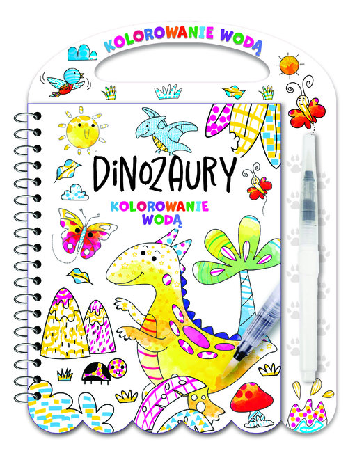 Kolorowanie wodą Dinozaury