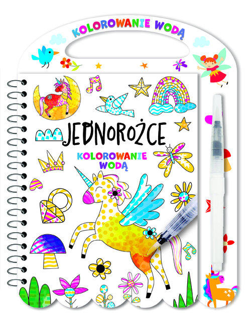Kolorowanie wodą Jednorożce