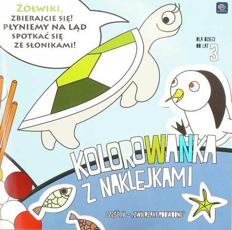 Kolorowanka 21x21 z nakl. Podwodne zwierzaki