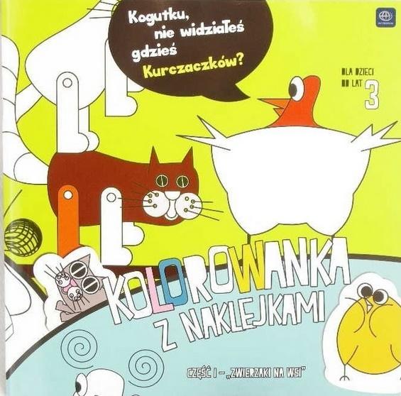 Kolorowanka 21x21 z nakl. Zwierzaki na wsi