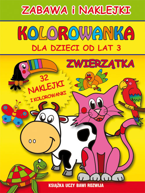 Kolorowanka dla dzieci od lat 3 Zwierzątka