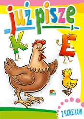 Kolorowanka duża (A4) Już piszę