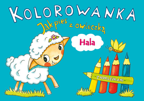 Kolorowanka Jak pies z owieczką Hala