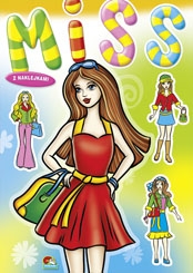 Kolorowanka Miss z naklejkami