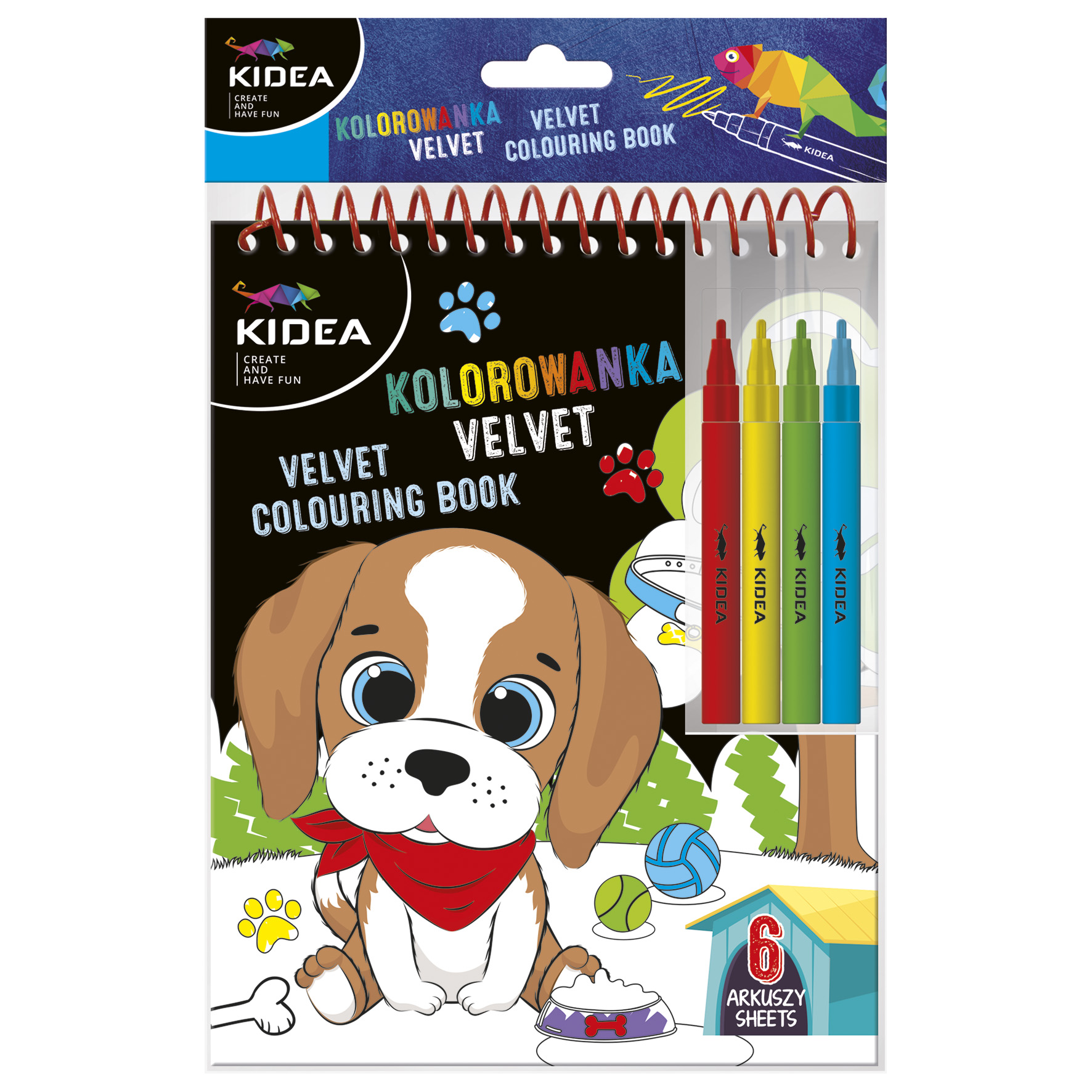 Kolorowanka Velvet B Kidea Pies