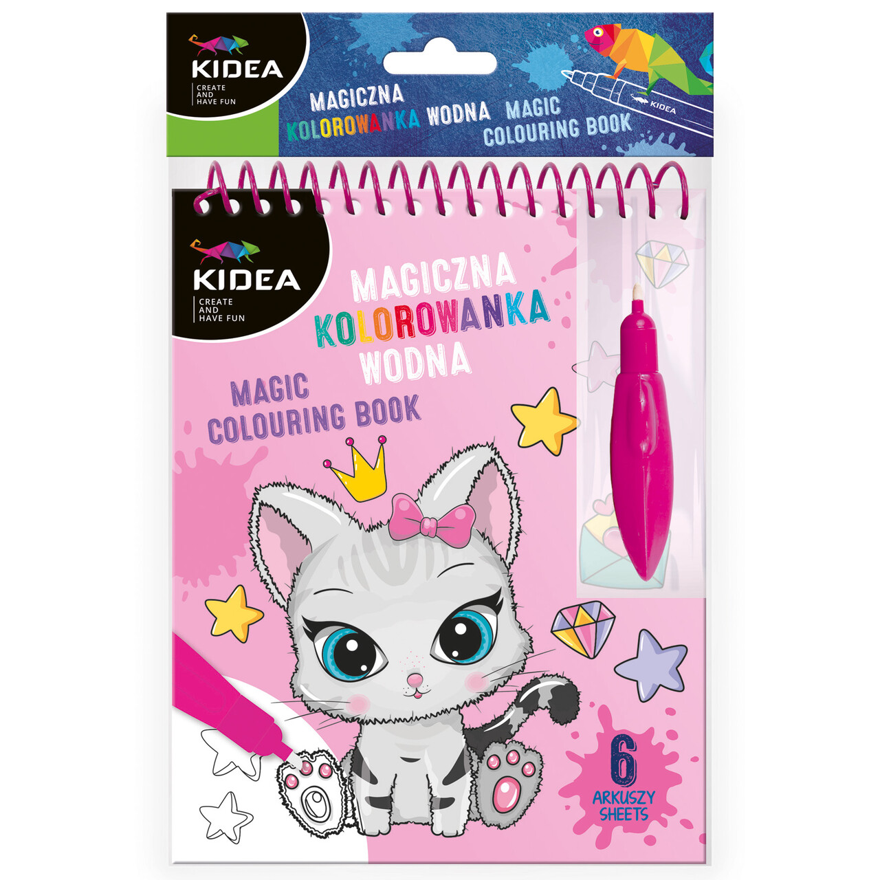 Kolorowanka wodna Kotki