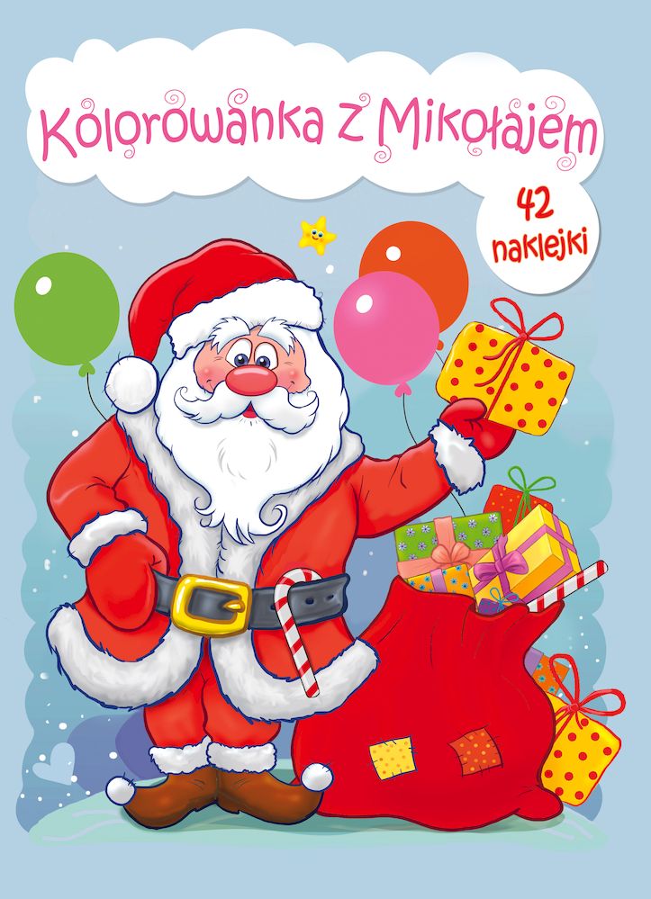 Kolorowanka z Mikołajem