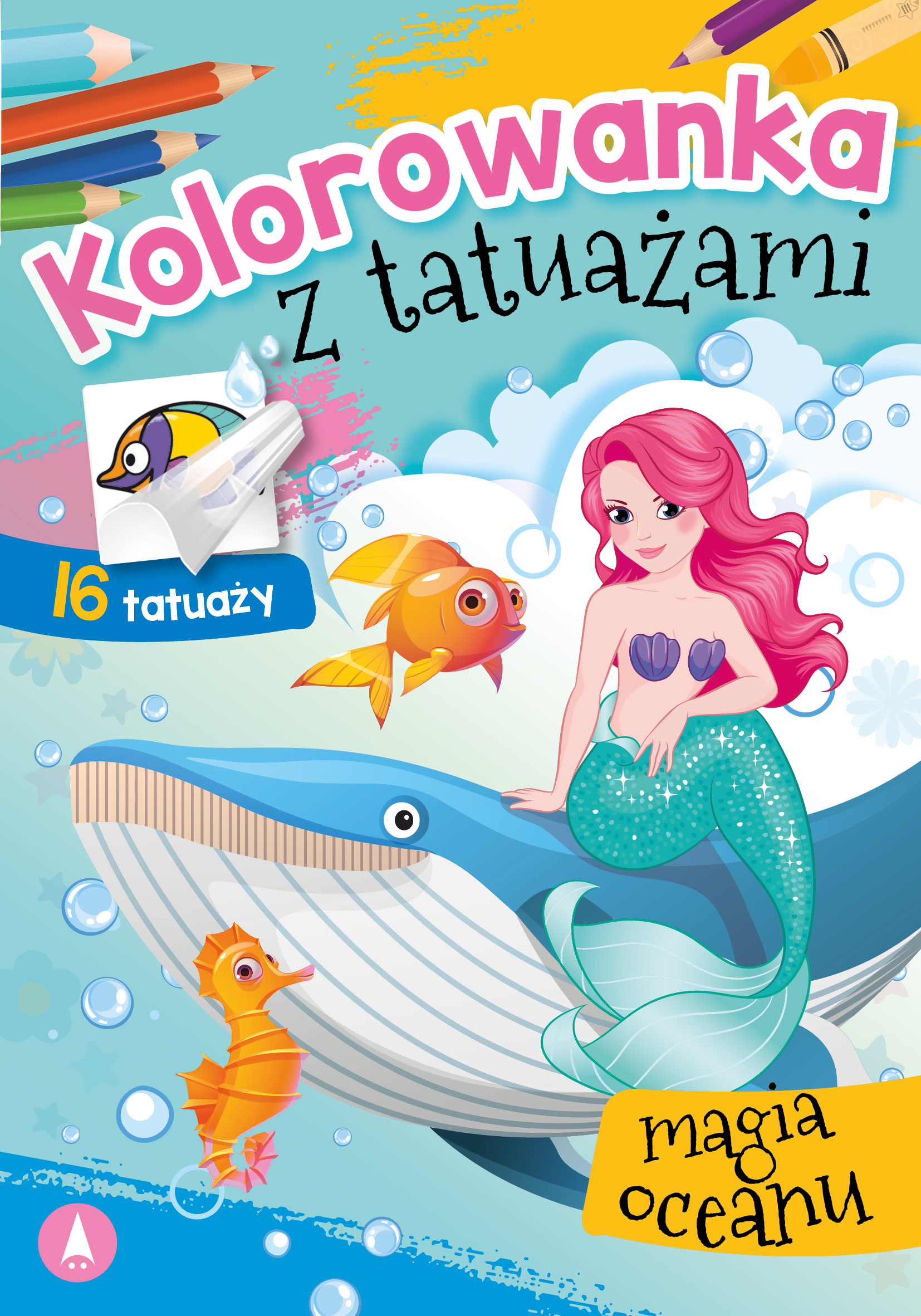 Kolorowanka z tatuażami Magia oceanu