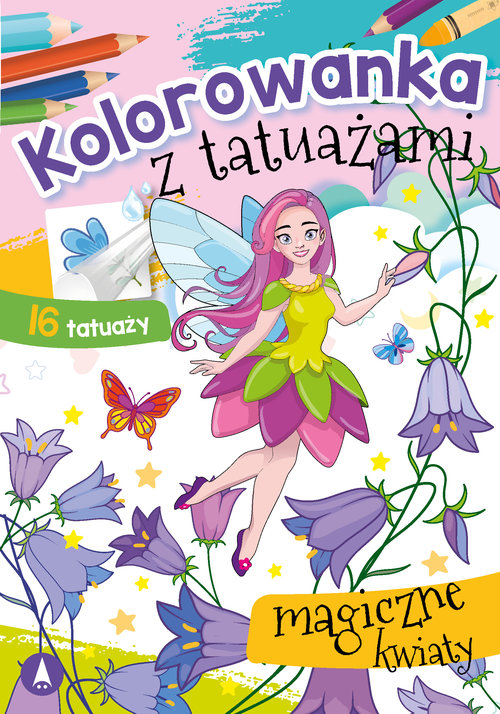 Kolorowanka z tatuażami Magiczne kwiaty