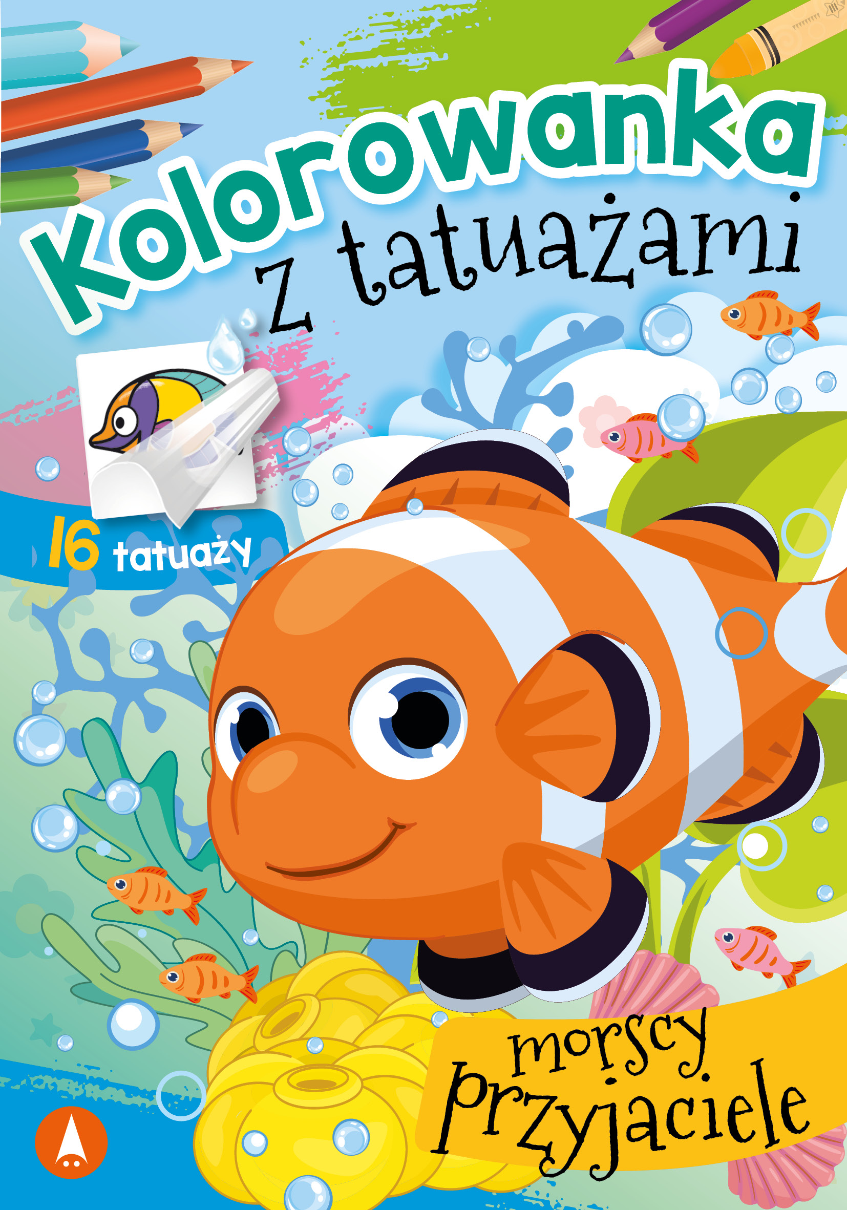 Kolorowanka z tatuażami Morscy przyjaciele