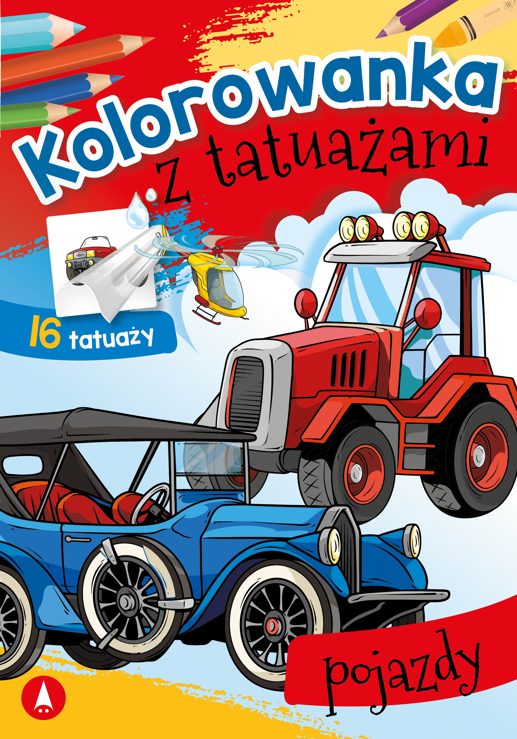 Kolorowanka z tatuażami Pojazdy