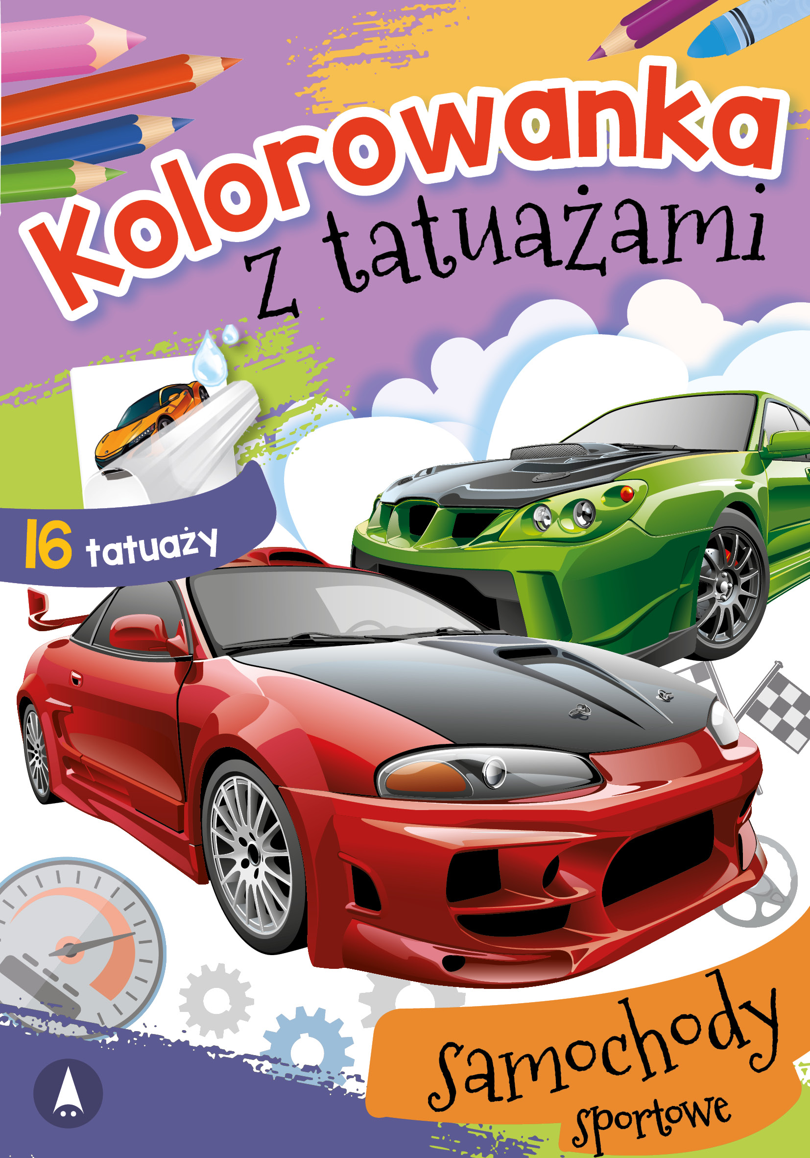 Kolorowanka z tatuażami Samochody sportowe