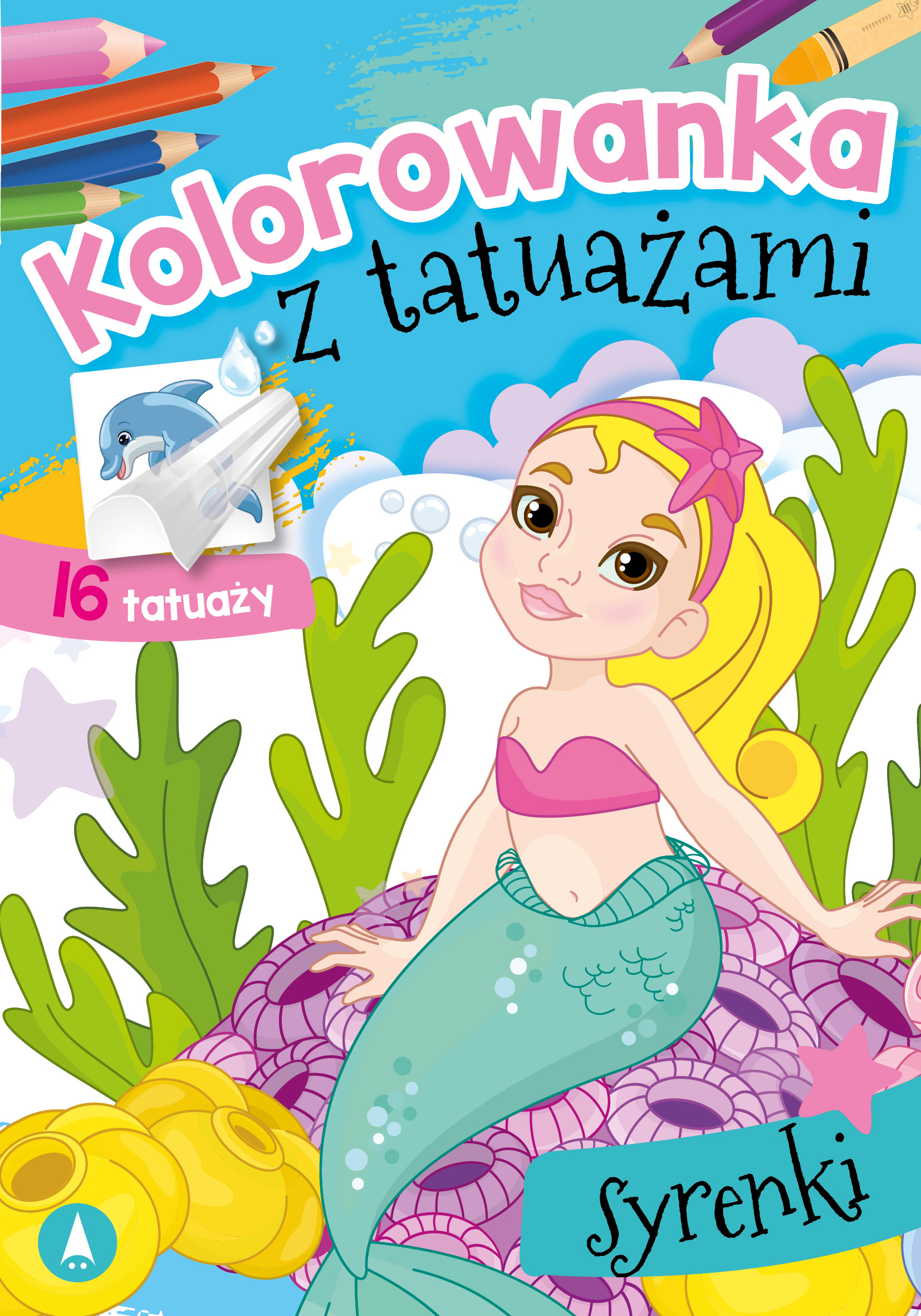 Kolorowanka z tatuażami Syrenki