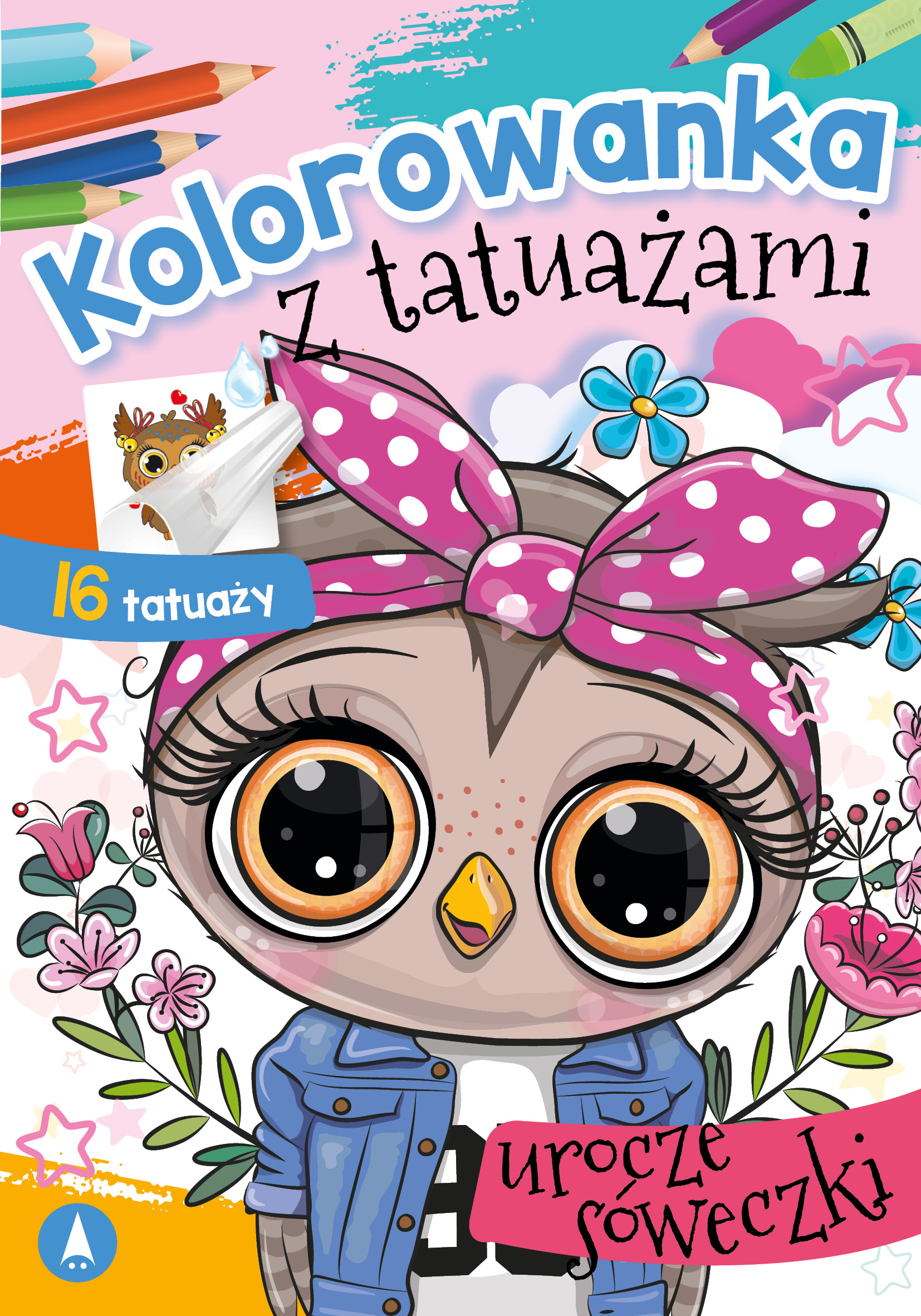 Kolorowanka z tatuażami Urocze sóweczki