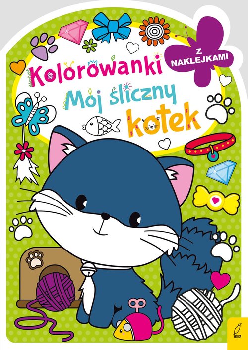 Kolorowanka z wykrojnikiem Mój śliczny kotek