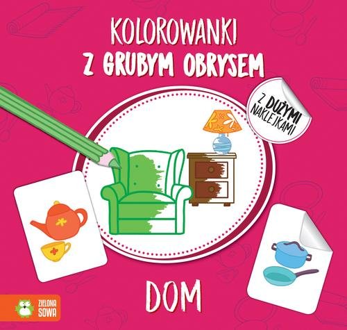 Kolorowanki z grubym obrysem  Dom