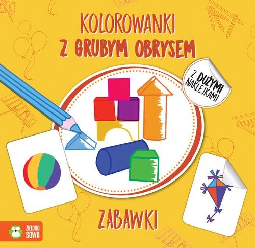 Kolorowanki z grubym obrysem Zabawki