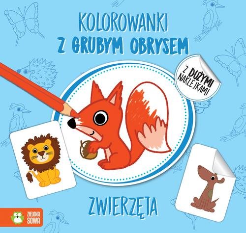 Kolorowanki z grubym obrysem Zwierzęta