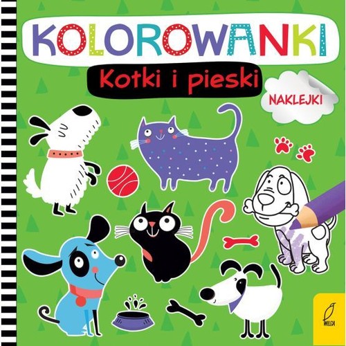 Kolorowanki z naklejkami Kotki i pieski