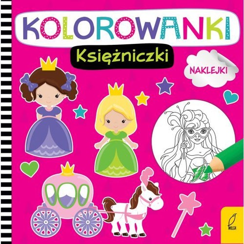 Kolorowanki z naklejkami Księżniczki